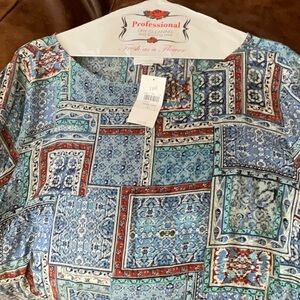 J.Jill tunic top NWT womens Large lightweight 3/4 sleeve